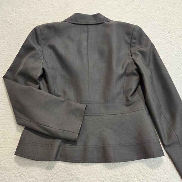 Calvin Klein Dark Gray 2 button Blazer Jacket Size 8 Officecore Corpcore - Picture 8 of 13